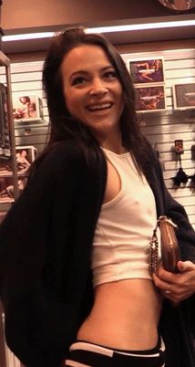 Showing off that tight ass