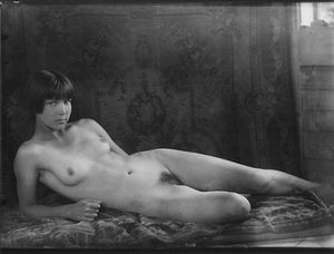 Sweet retro teen posing