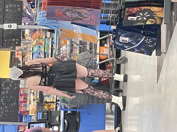 Some random emo chick in Walmart