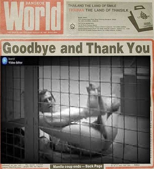 un farang  en prison pour exibition 1989