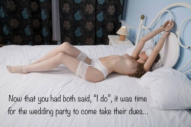 Now that you had both said, "I do", it was time for the wedding party to come take their dues...