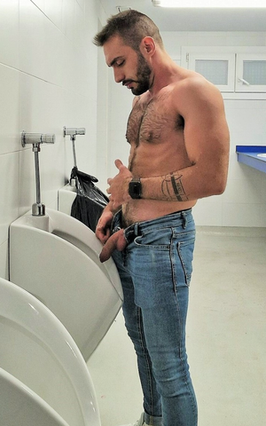 Pissing in the men's room