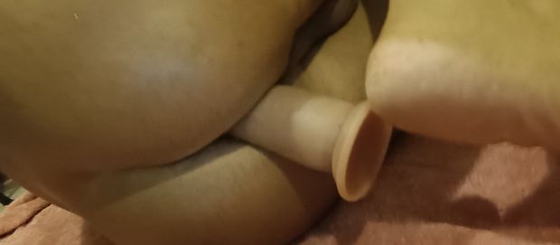 Dildo foot job