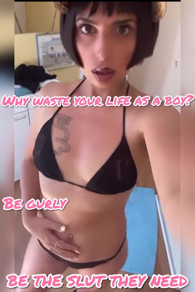 Sissy turn themselves into slut, like they dream about
