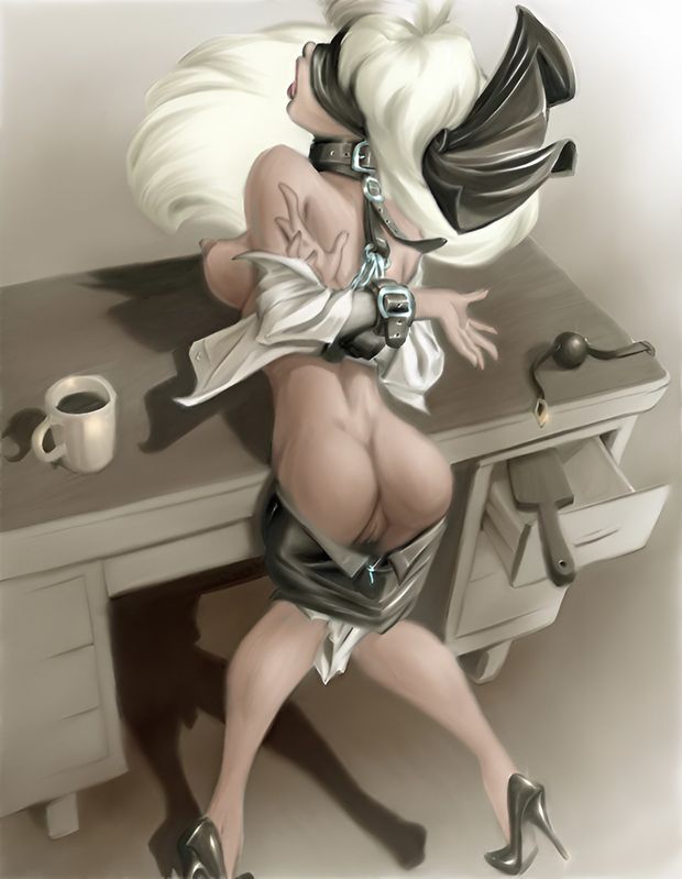 Blonde secretary bdsm