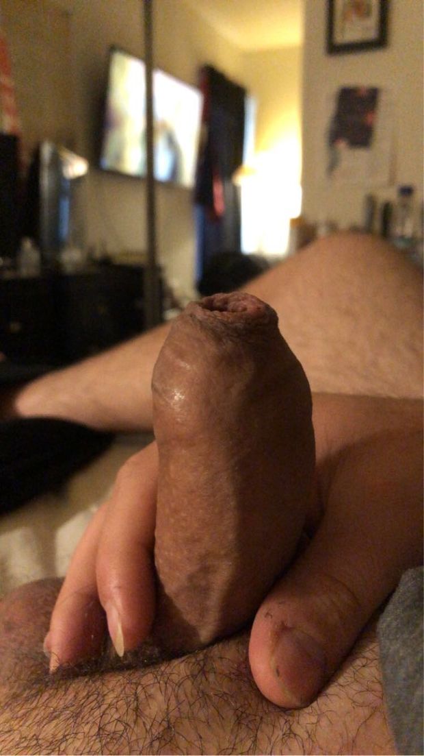 Uncut penis ready to get sucked