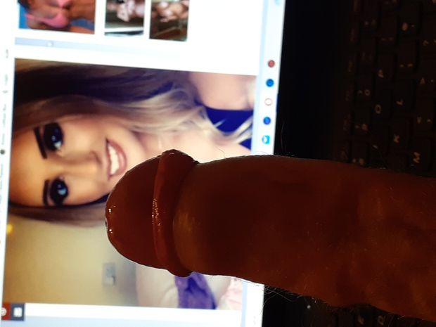 Cock Tribute for a hot blonde