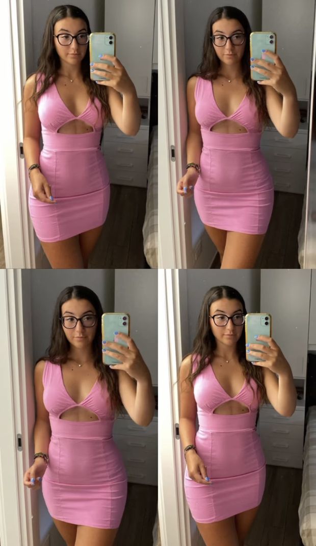 sexy teen in tight dress 3