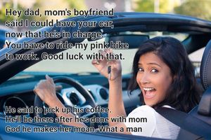 Wife's boyfriend, your boss, gives your car to your daughter