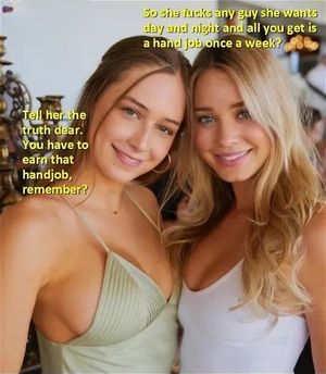 Wife fucks other men daily, hubby gets a handjob once a week