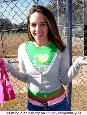 Slutty lil teenslut Emily Spier out in the park