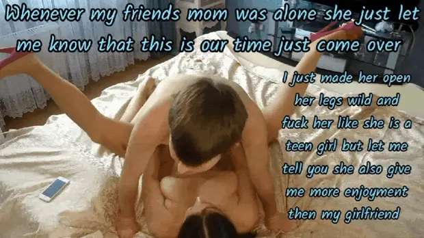Made my friends mom to open her legs wild