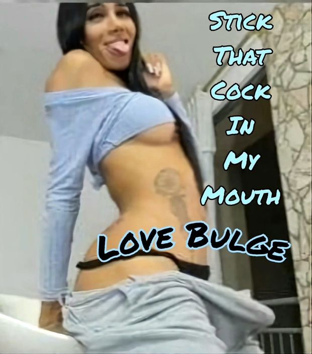 Hard Bulge Stuff My Mouth