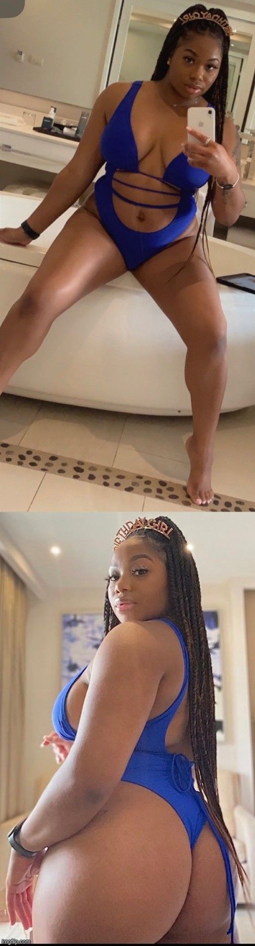 Black bitch feeling herself