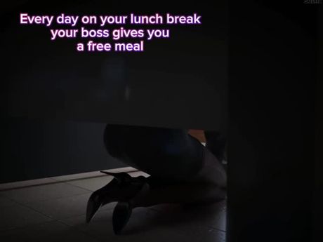 You get lunch from your boss everyday at work