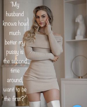 As if she cares about the second one - she’s desperate for the first one which ain’t you..