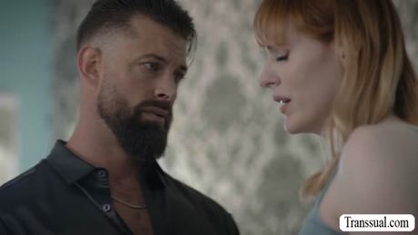 Redhead Tgirl Lianna gets analed in motel