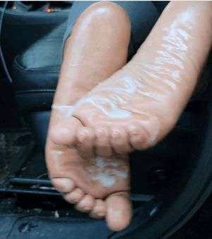 Cum Covered Feet
