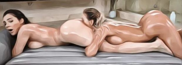 Cougar next door making your sister cum