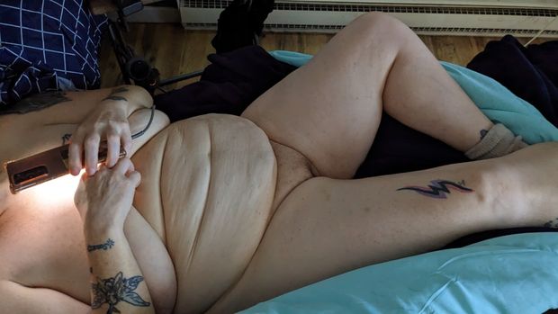 Relaxing in bed