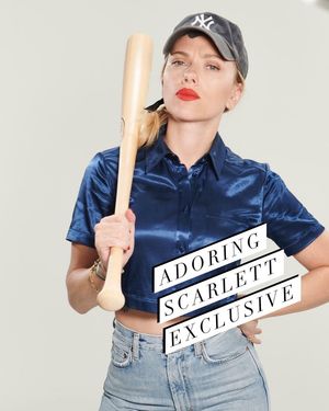 Sexy milf ScarJo ready to use her new sextoy