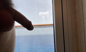 Just hanging out naked on a cruise.