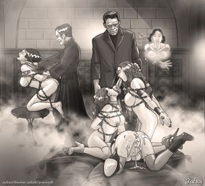 Dracula and the Monster swinging by erenisch