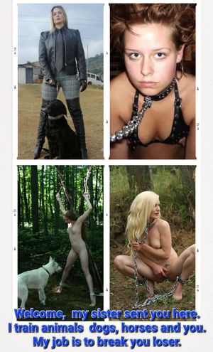 Neighbor teen XX My wife is sent to my teen bully's Aunt, who happens to be an trainer, horses and dogs. She will help train my wife.