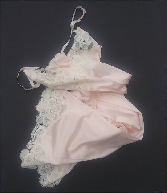 Silky Pink Lace Piquant Full Slip