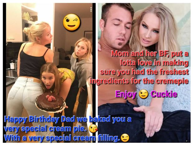 Daughter's rub it in, by making a "creampie" with wife for my BD