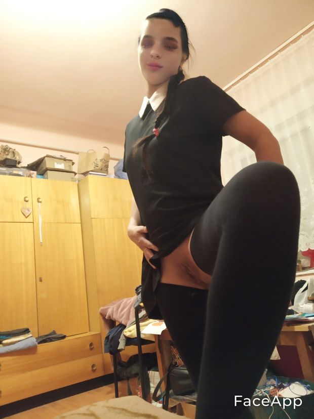 My Girlfriend as Wednesday Addams.