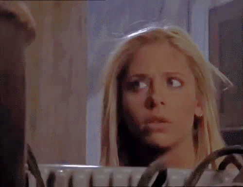 Sarah Michelle Gellar - Buffy is really confused where she is?
