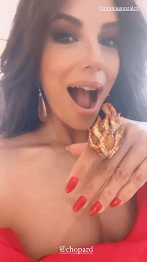 Flaming hot ring, claws & cleavage.