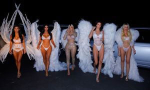 The 5Ks as angels. Kourtney, Kim, Kylie, Kendall, Khloe. Which angel(s) do you want on your side?