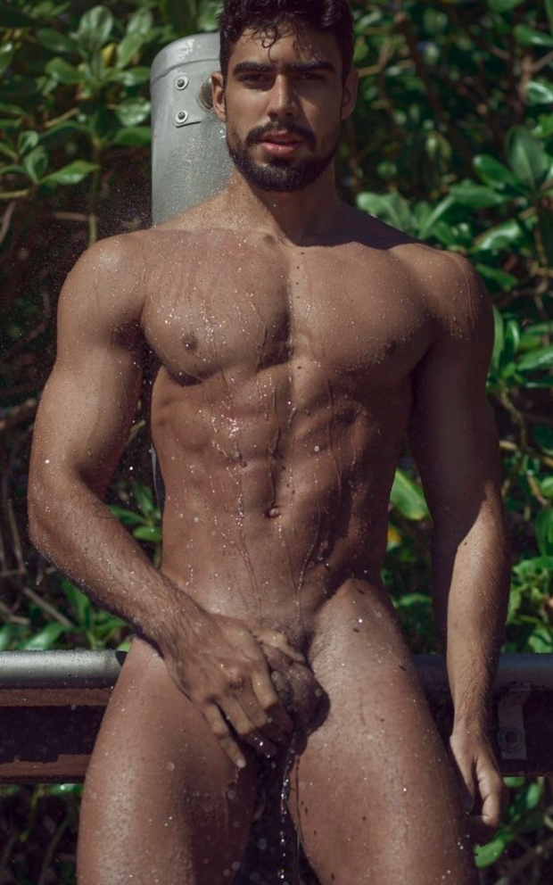 Squeezing my meat
