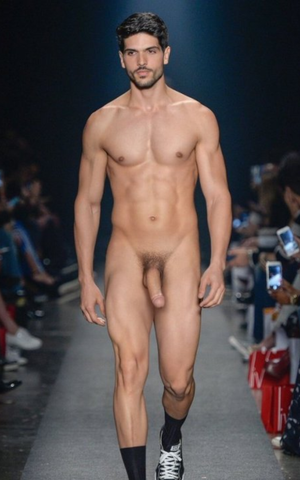 Gorgeous cock on the runway