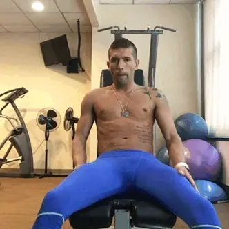 Standing up at the gym