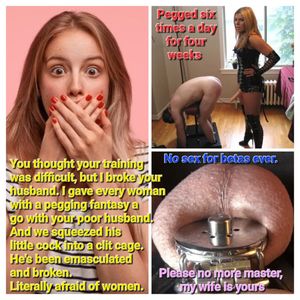 Neighbor Teen Part XXVII My teen bully had me pegged for weeks and crushed my cock into an inverted chastity cage. My wife was shocked.