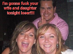 Bully fucks my wife and daughter