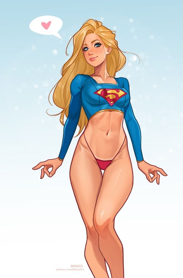 Supergirl looking cute.