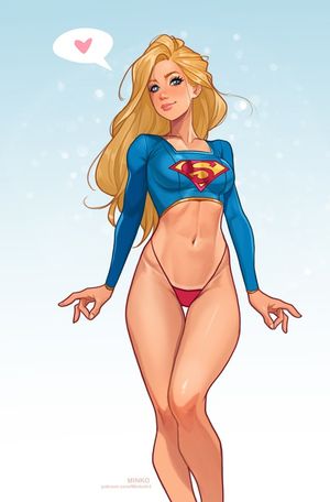 Supergirl looking cute.
