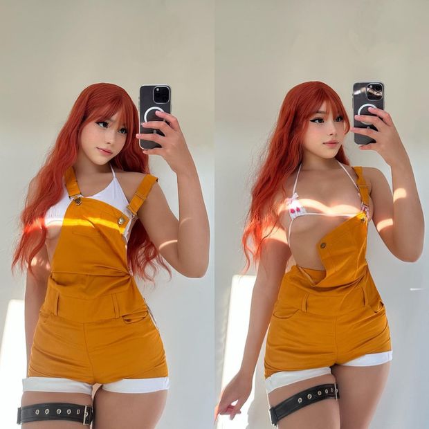 Sexy Asian redhead