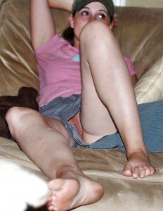 Hot sexy upskirt in public