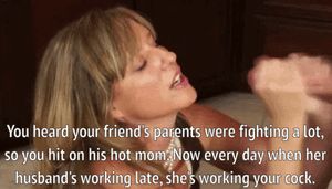 Showering your friend's hot cheating mom with cum