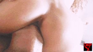 Stretching Out Her Tight Little Pussy