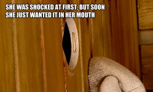 She was shocked at first