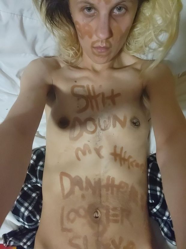 Humiliated slave