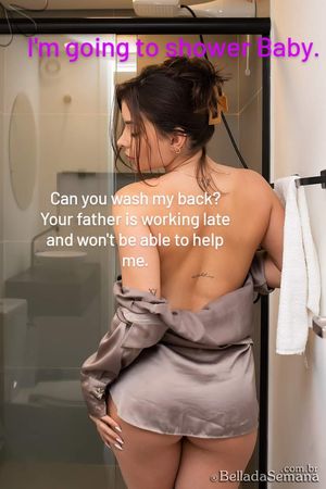 "step mom" needs help in shower