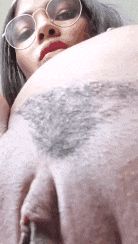 Beautiful and comfortable wet ebony pussy