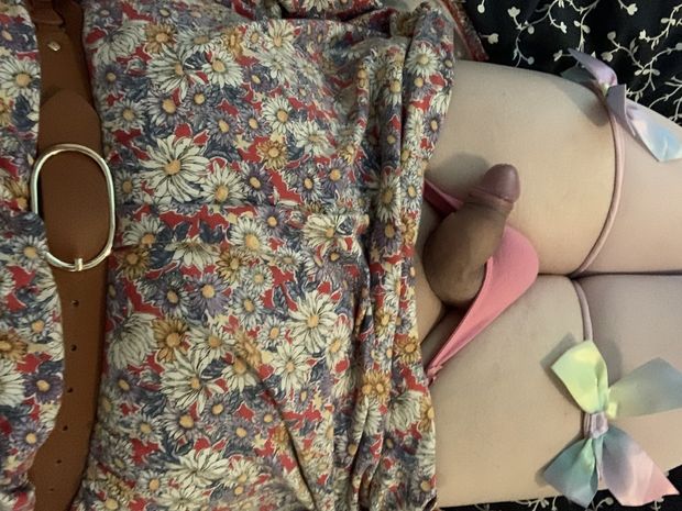 Cute dress with my clitty popping out